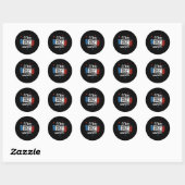 Niveau 100 dagen school Complete videogames Ronde Sticker (Vel)