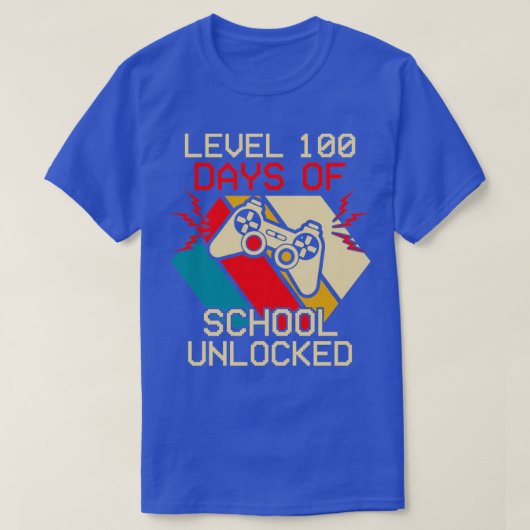 Niveau 100 dagen school geopend 8 t-shirt (Design voorkant)