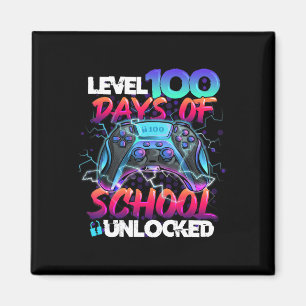 Niveau 100 dagen school ontgrendelde gamer Kinder Magneet