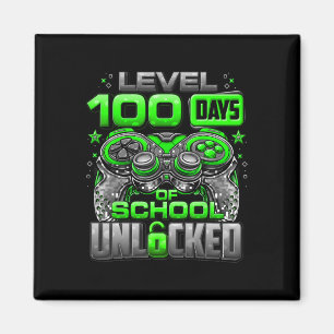 Niveau 100 dagen school ontgrendelde jongens 100e magneet