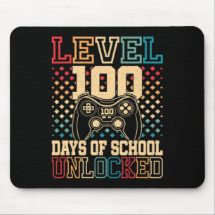 Niveau 100 dagen schoolvrije games 100e dag muismat