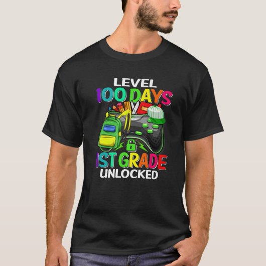Niveau 100 dagen van 1e graad 100e dag van t-shirt (Voorkant)