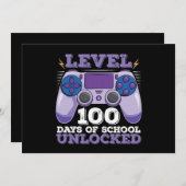Niveau 100 dagen van de onvergrendelde gamer van s kaart (Voorkant / Achterkant)