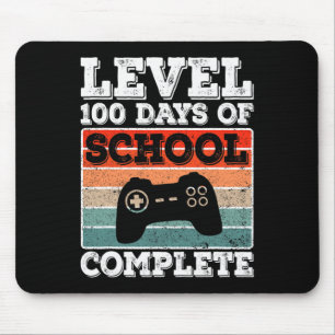 Niveau 100 dagen van de school Volledige Gamer Boy Muismat