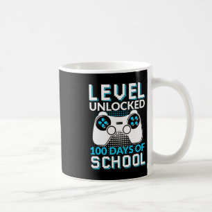 Niveau 100 dagen van het school ontsloten gamertea koffiemok