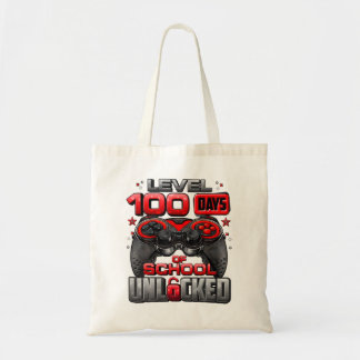 Niveau 100 dagen van school ontgrendelde jongens 1 tote bag
