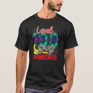 Niveau 100 dagen van school ontgrendelde jongens K T-shirt