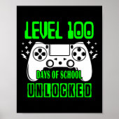 Niveau 100 dagen van school ontgrendelde videokade poster (Voorkant)