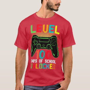 NIVEAU 100 DAGEN VAN SCHOOL Video Game Teachers St T-shirt