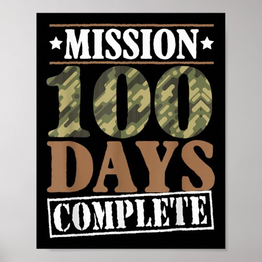 Niveau 100 dagen van schoolmissie Complete games B Poster (Voorkant)