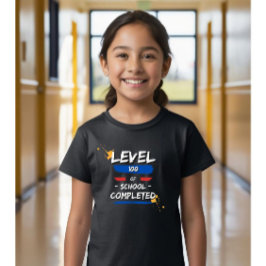 Niveau 100 ontgrendeld: 100 dagen Kinderen op scho T-shirt