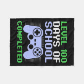 Niveau 100ste dag van school voltooid voor kindere fleece deken (Voorkant (Horizontaal))