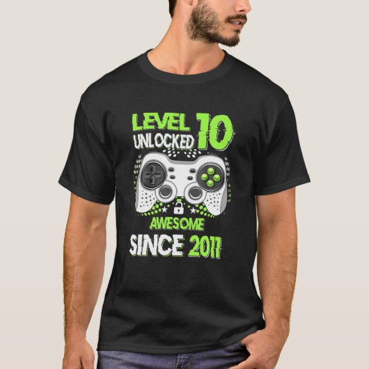 Niveau 10 Geweldige 2011-videogame 10th Bir zonder T-shirt (Voorkant)