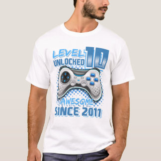 Niveau 10 Geweldige 2011-videogame 10th Bir zonder T-shirt