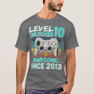 Niveau 10 Geweldige 2013-videogame 10e straal ontg T-shirt