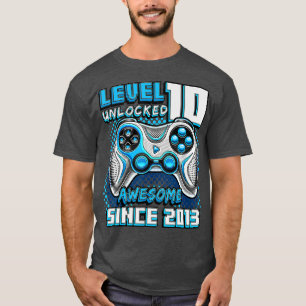 Niveau 10 Geweldige 2013-videogame 10e straal ontg T-shirt
