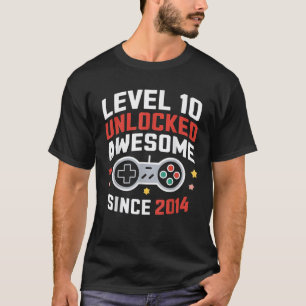 Niveau 10 Geweldige ontgrendeld sinds 2014 tiende T-shirt