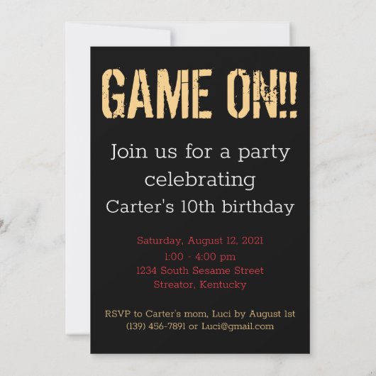 Niveau 10 ontgrendeld 10e verjaardag op maat kaart (Achterkant)