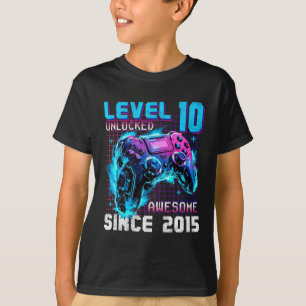 Niveau 10 ontgrendeld Geweldige sinds 2015 10e ver T-shirt