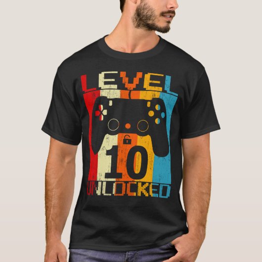 Niveau 10 ontgrendeld t-shirt (Voorkant)