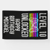 Niveau 10 ontgrendelde 10e jaarbanner spandoek (Horizontaal)
