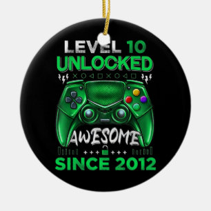 Niveau 10 Onvergrendeld Geweldige 2012 Video Game  Keramisch Ornament