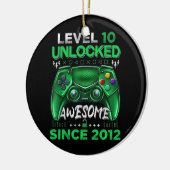 Niveau 10 Onvergrendeld Geweldige 2012 Video Game  Keramisch Ornament (Links)