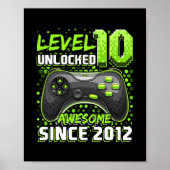 Niveau 10 Onvergrendeld Geweldige 2012 Video Game Poster (Voorkant)