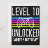 Niveau 10 onvergrendelde 10e verjaardag persoonlij kaart (Voorkant)
