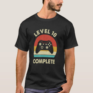 Niveau 10e compleet Retro 10 jaar huwelijksjubileu T-shirt