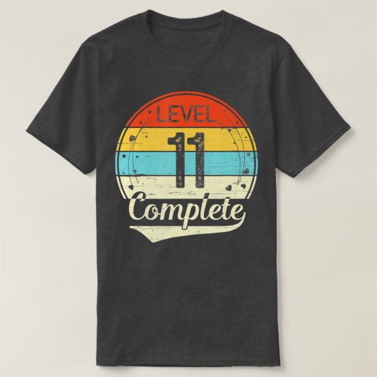 Niveau 11 Complete 11th Wedding Jubileum Gift Hi T-shirt (Design voorkant)