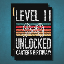 Niveau 11 Gepersonaliseerd 11e verjaardag Kaart