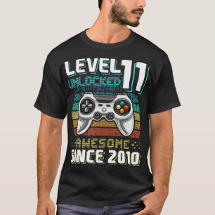 Niveau 11 Geweldige 2010-videogame 11e-straal niet T-shirt