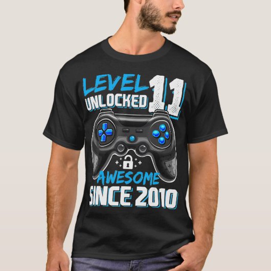 Niveau 11 Geweldige 2010-videogame 11e-straal niet T-shirt (Voorkant)