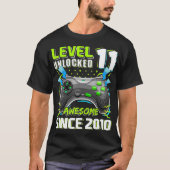 Niveau 11 Geweldige 2010-videogame 11e-straal niet T-shirt (Voorkant)