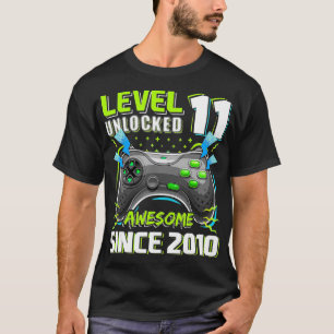 Niveau 11 Geweldige 2010-videogame 11e-straal niet T-shirt