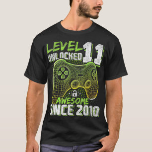 Niveau 11 Geweldige 2010-videogame 11e-straal niet T-shirt