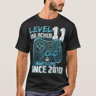 Niveau 11 Geweldige 2010-videogame 11e-straal niet T-shirt