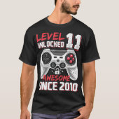 Niveau 11 Geweldige 2010-videogame 11e-straal niet T-shirt (Voorkant)