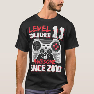 Niveau 11 Geweldige 2010-videogame 11e-straal niet T-shirt