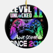 Niveau 11 Geweldige 2011-videogame zonder vergrend Keramisch Ornament (Achterkant)