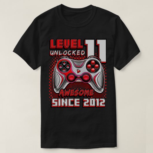 Niveau 11 Geweldige 2012-videogame 11e-straal niet T-shirt (Design voorkant)