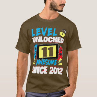 Niveau 11 Geweldige 2012-videogame 11e-straal niet T-shirt