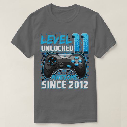 Niveau 11 Geweldige 2012-videogame 11e-straal niet T-shirt (Design voorkant)