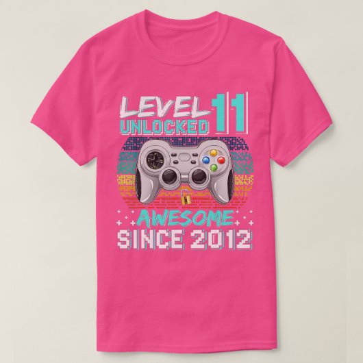 Niveau 11 Geweldige 2012-videogame 11e-straal niet T-shirt (Design voorkant)