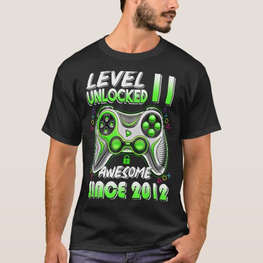 Niveau 11 Geweldige 2012-videogame 11e-straal niet T-shirt (Voorkant)