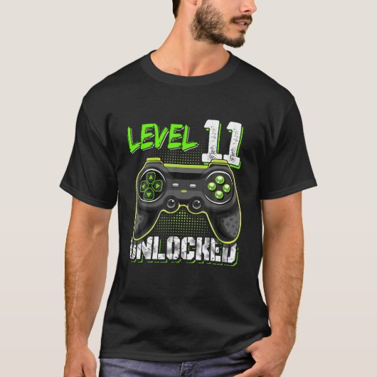 Niveau 11 Kinder 11e videospel El T-shirt (Voorkant)