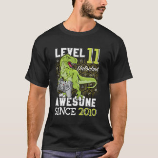 Niveau 11 ontgrendeld Geweldige sinds 2010 11-jari T-shirt