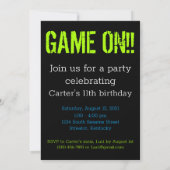 Niveau 11 onvergrendelde 11e verjaardag persoonlij kaart (Achterkant)