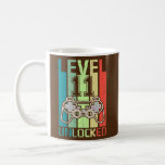 Niveau 11 onvergrendelde videogamer 11th Birthday- Koffiemok<br><div class="desc">Niveau 11 Onvergrendelde videoband 11e verjaardag cadeau voor cadeautjes. Perfect gift voor je vader,  moeder,  papa,  mannen,  vrouwen,  vriend en familieleden op de dag van de Thanksgiving,  kerstdag,  Moederdag,  vaderdag,  4 juli,  1776 Onafhankelijke dag,  Veteranendag,  Halloween Dag,  Patrick's Day</div>